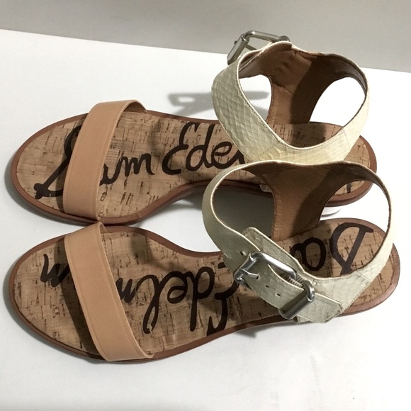 Sam Edelman Trina leather upper and cork insole sandals - Picture 6 of 12